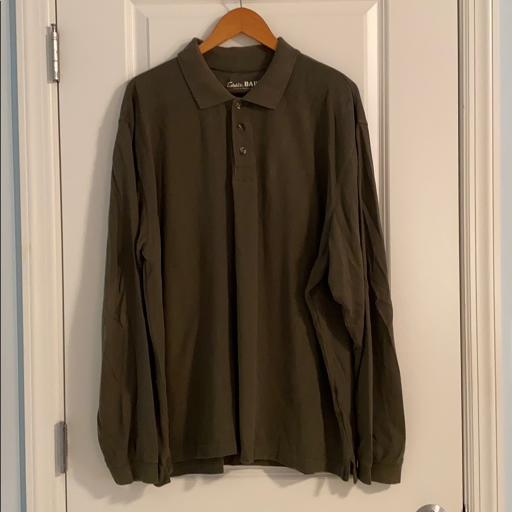 Eddie Bauer Men’s Long Sleeve Golf Shirt